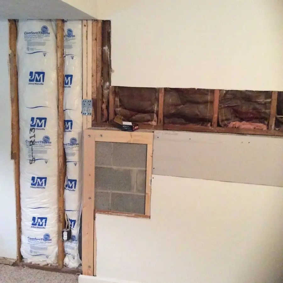 Wall insulation replacement during Odor Removal & Deodorization in Adams